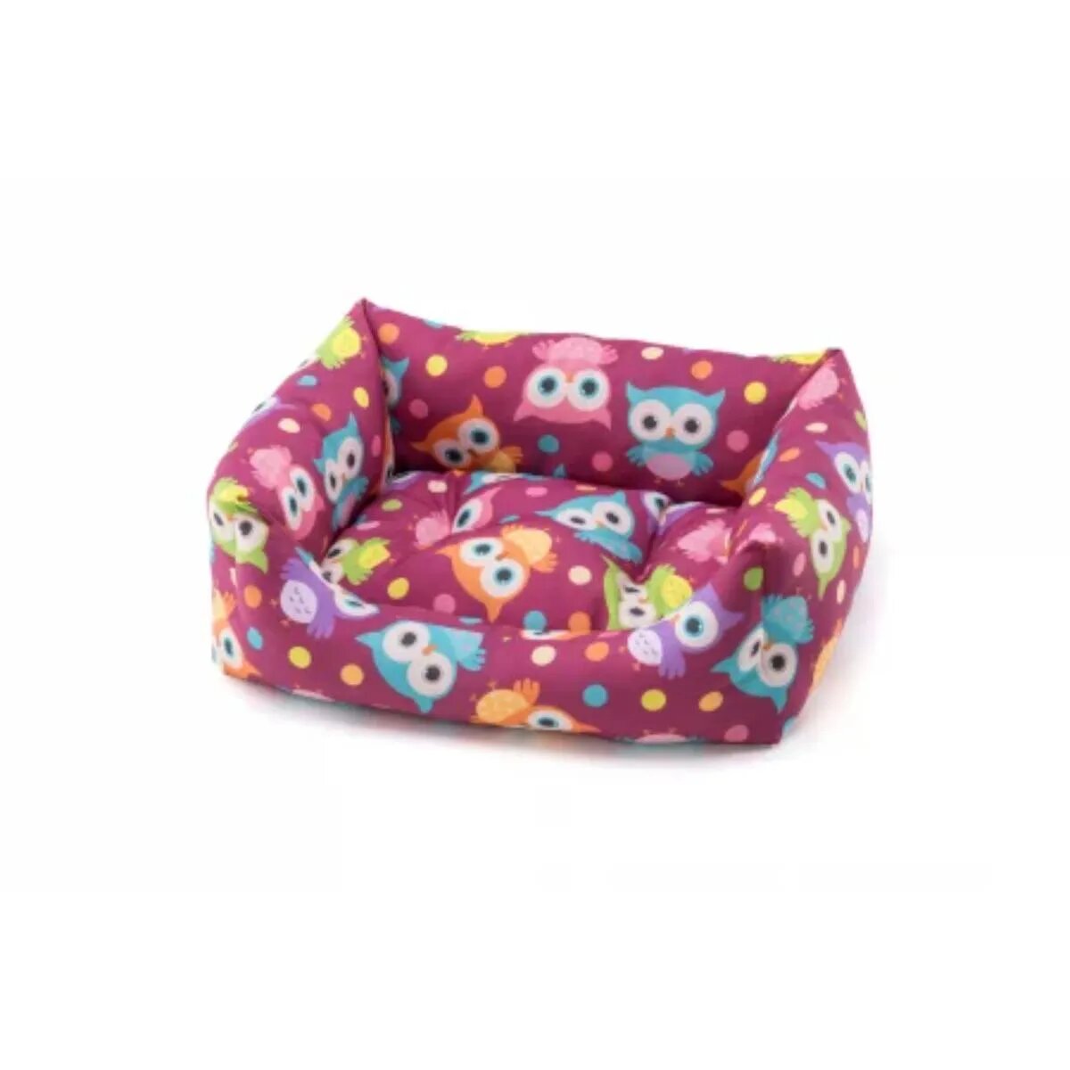 Leopet Rodi Owls pat dreptunghiular câini poliester imprimeu bufnițe multicolor 60x70cm