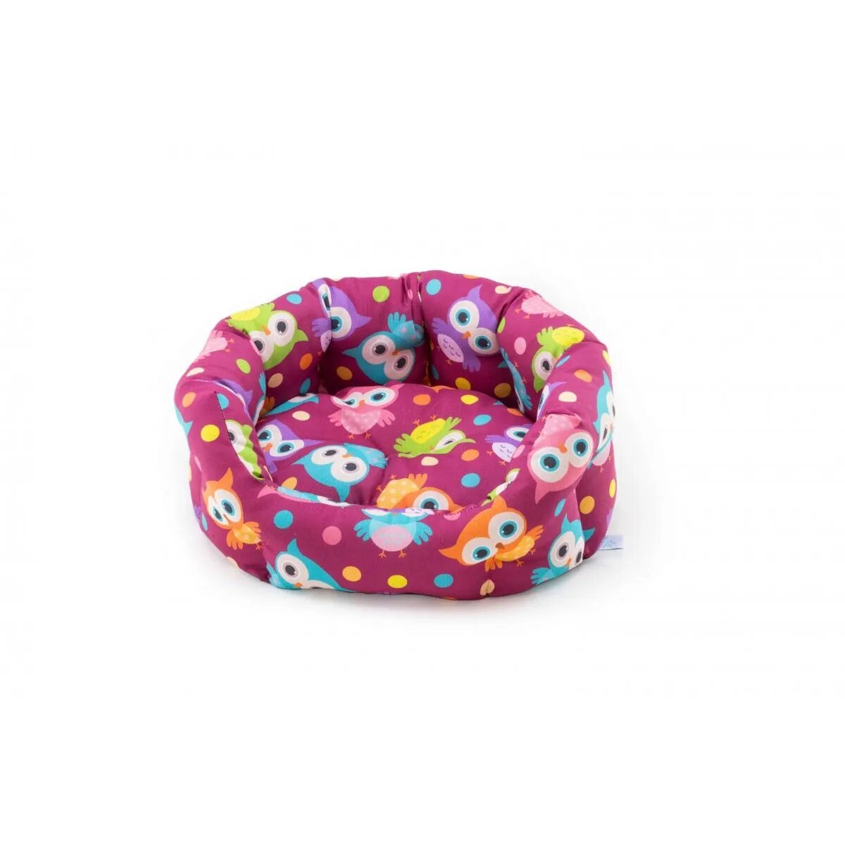 Leopet Santorini Owls pat rotund câini poliester imprimeu bufnițe multicolor 55x45cm