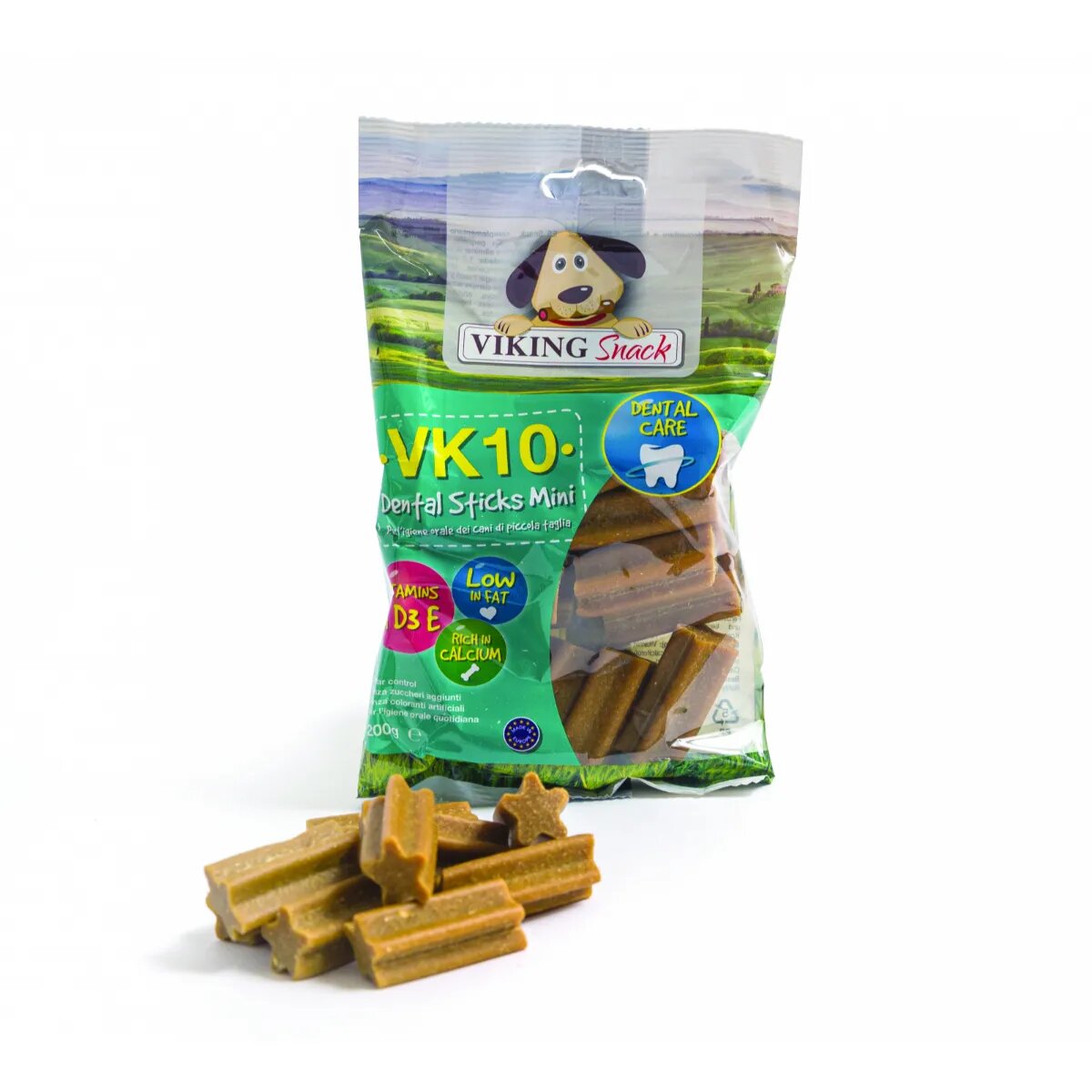 Leopet Viking Dental Sticks Mini XS-S Carne punguță recompense câini 200g