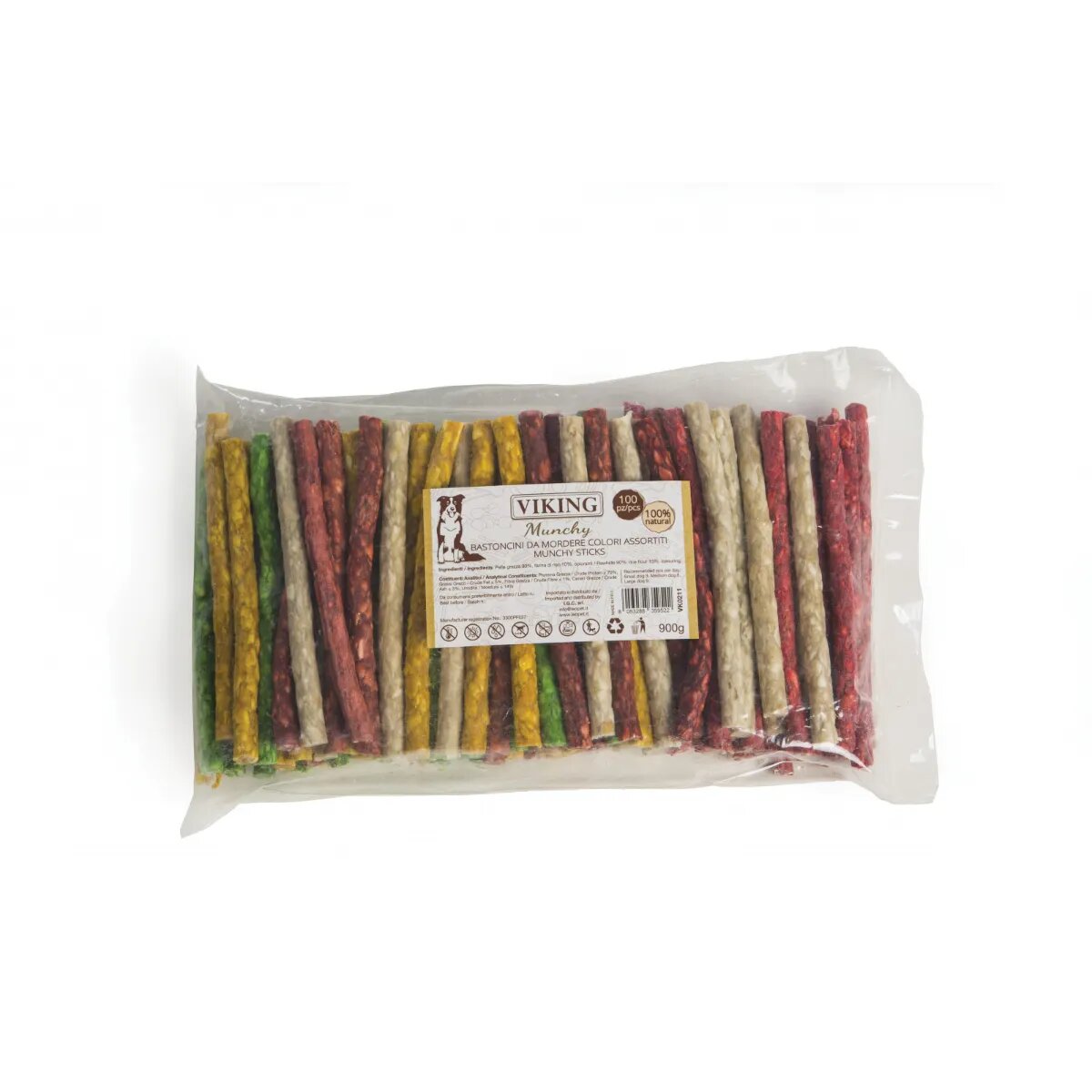 Leopet Viking Munchy Sticks XS-XL Vită punguță recompense câini 900g