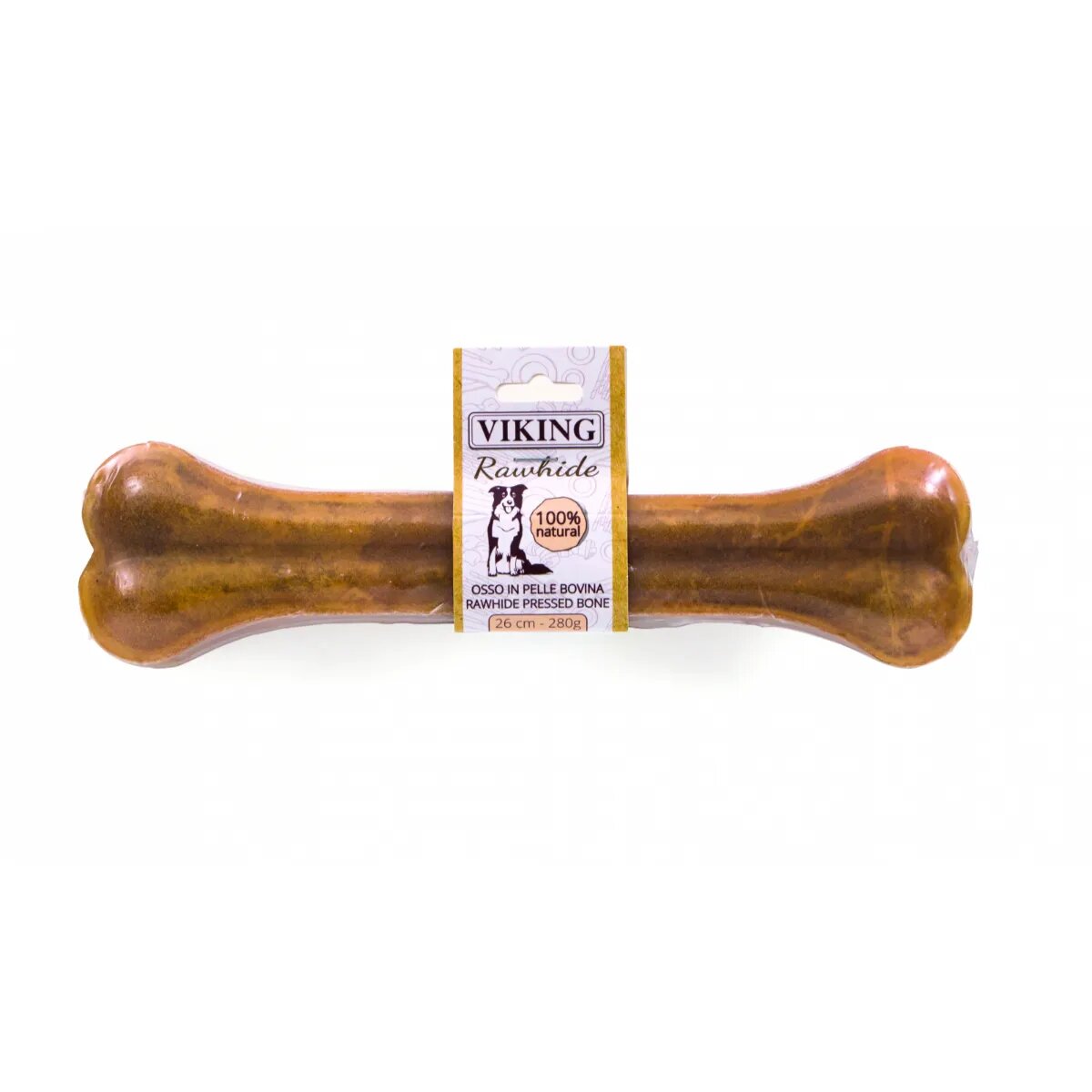 Leopet Viking Os Piele Presata L-XL Vită punguță recompense fără cereale câini 280g