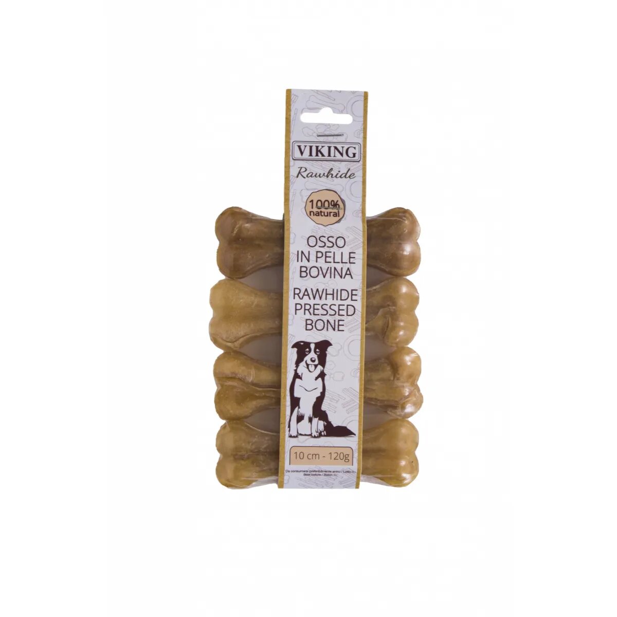 Leopet Viking Os Piele Presata M Vită punguță recompense fără cereale câini 120g