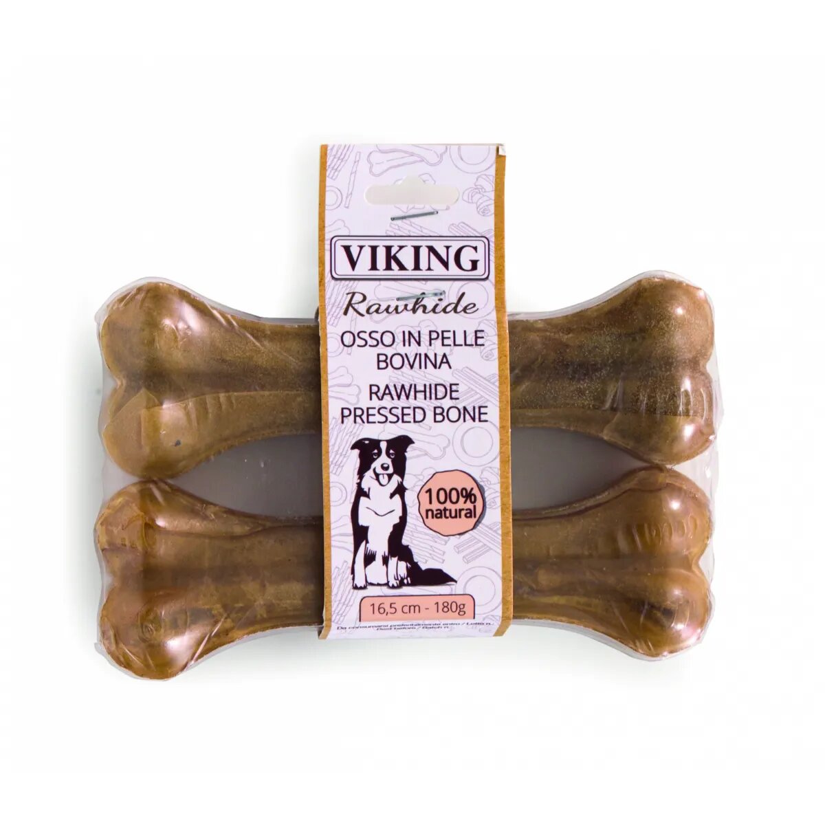 Leopet Viking Os Piele Presata M-XL Vită punguță recompense fără cereale câini 180g