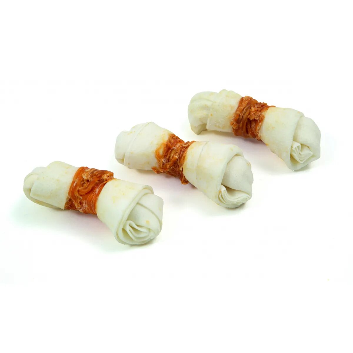 Leopet Viking Rawhide Bone with Chicken XS-M Pui și Vită punguță recompense fără cereale câini 75g