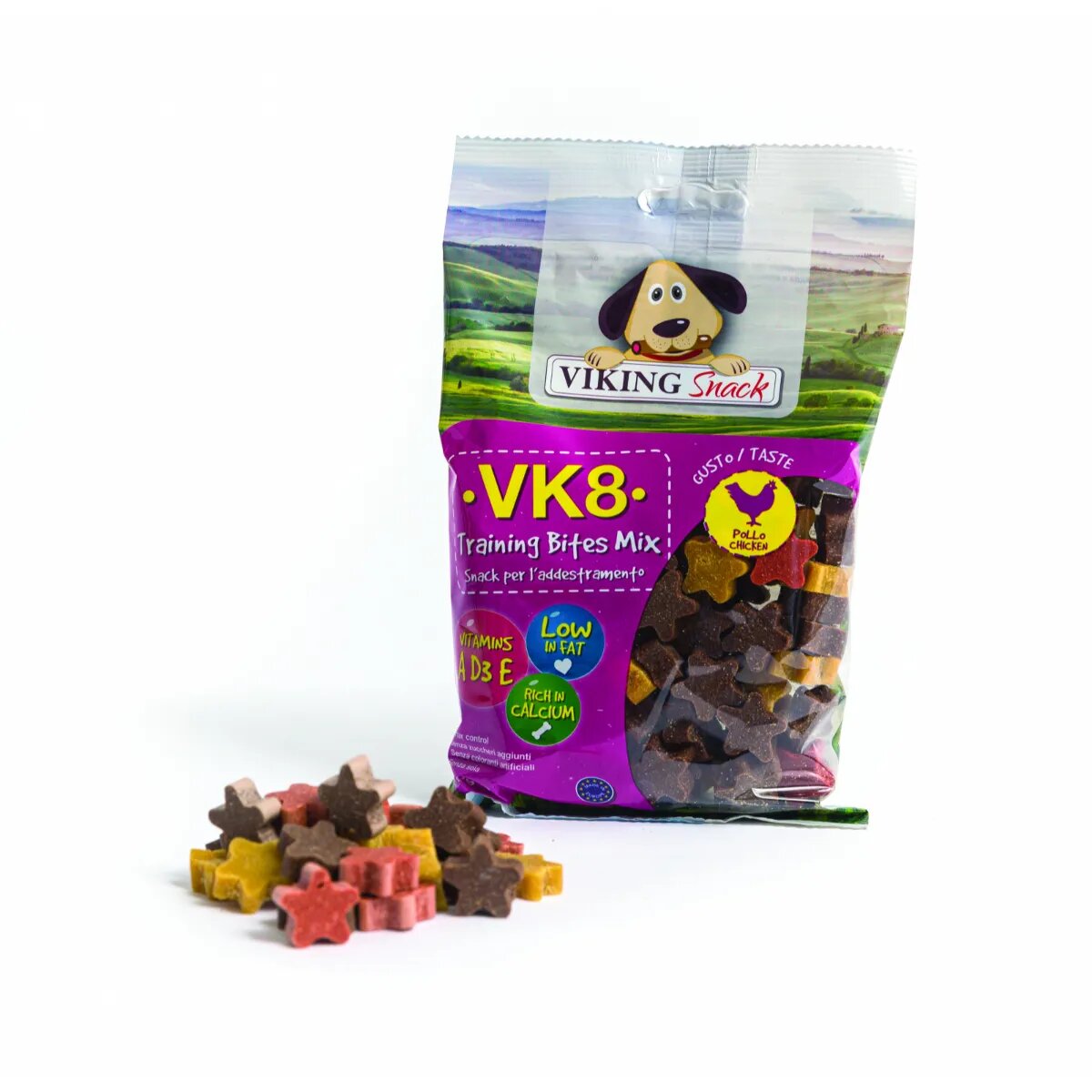 Leopet Viking Training Bites Mix XS-M Pui punguță recompense câini 200g