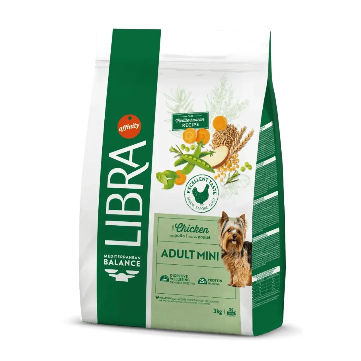 Libra Mediterranean Balance Mini Adult XS-S Pui și Fructe hrană uscată câini 8kg