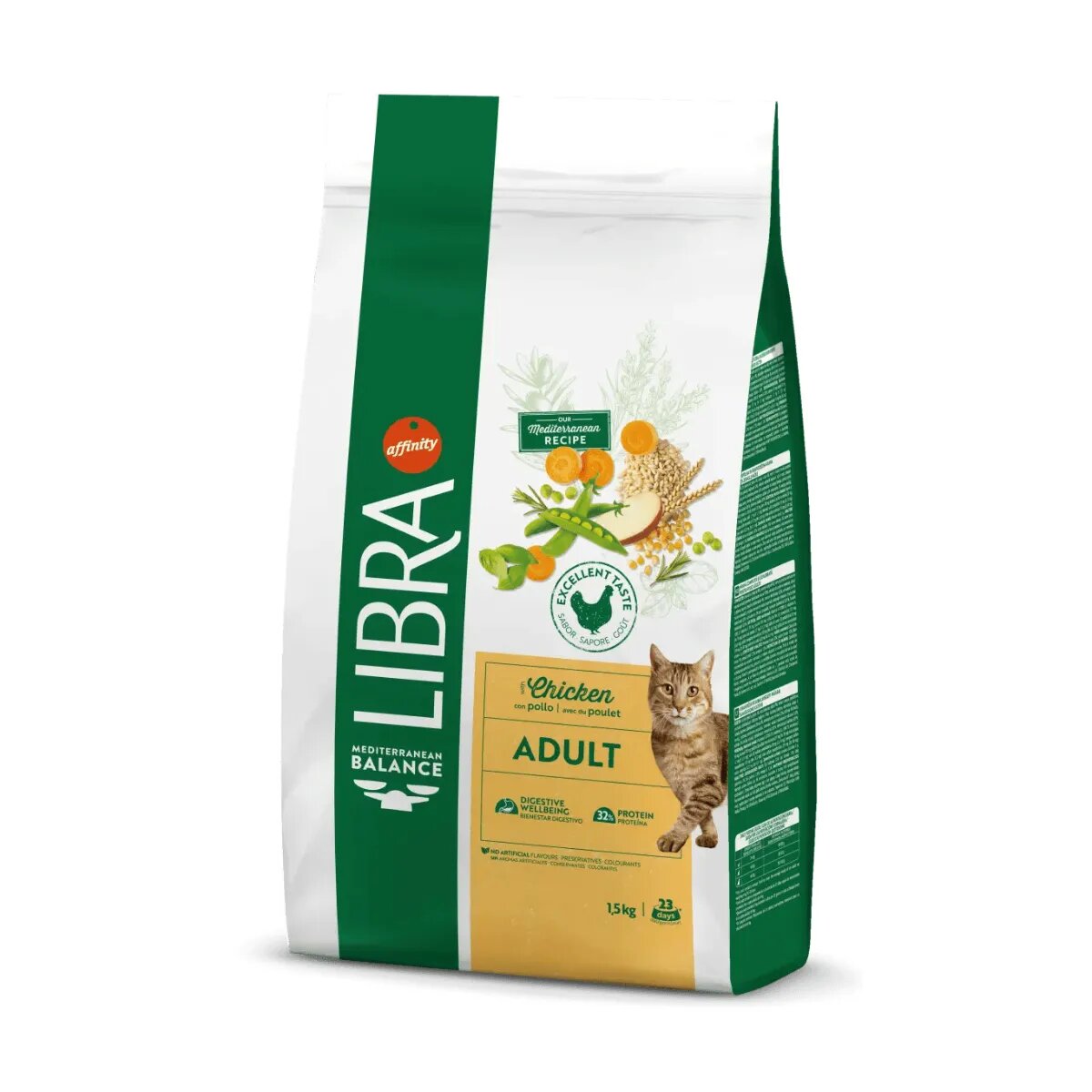 Libra Mediterranean Balance Pui și Fructe hrană uscată pisici 12kg