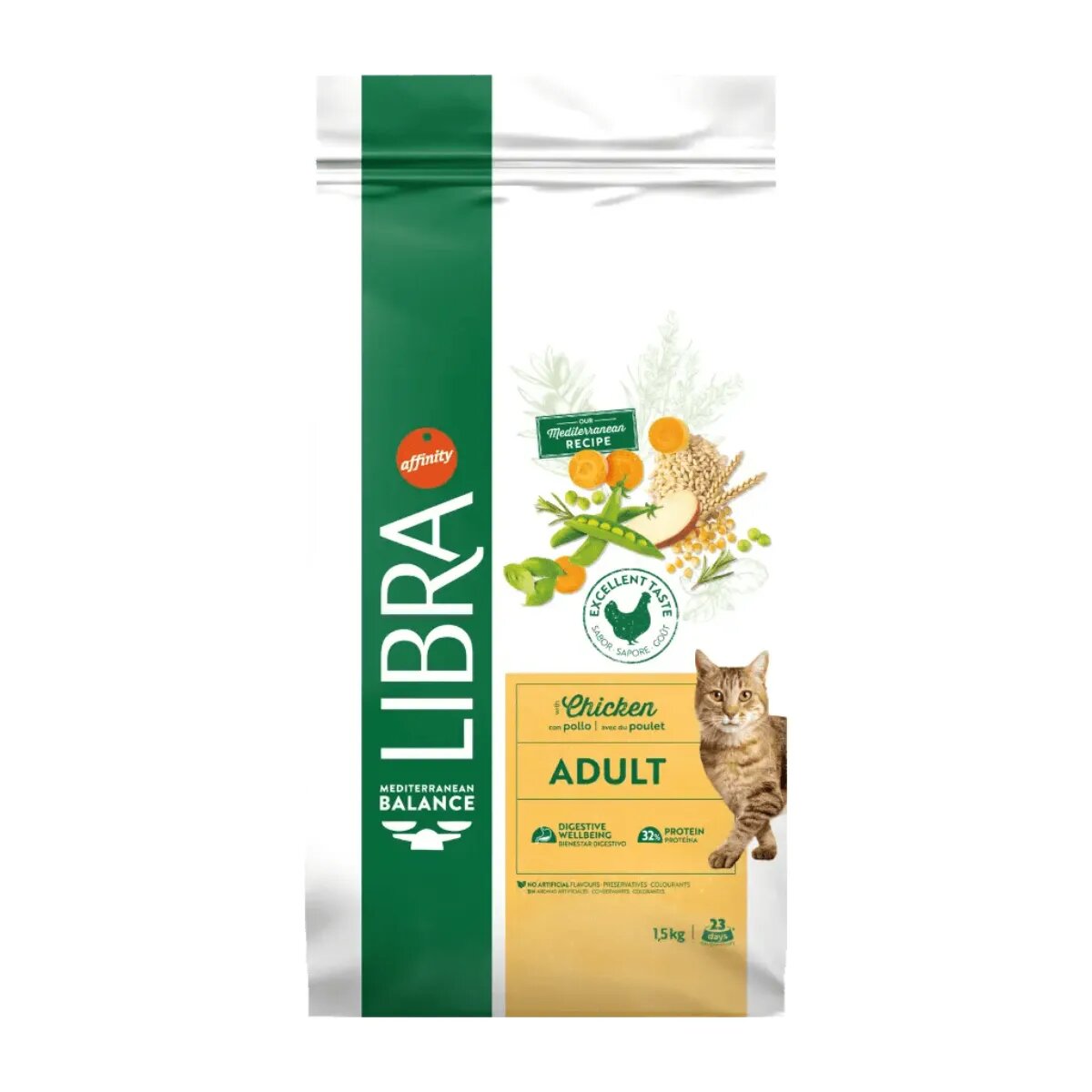 Libra Mediterranean Balance Pui și Fructe hrană uscată pisici 12kg