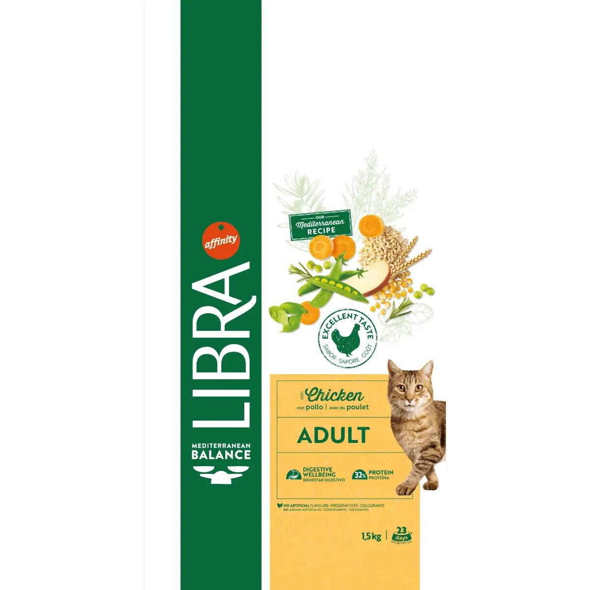 Libra Mediterranean Balance Pui și Fructe hrană uscată pisici 12kg
