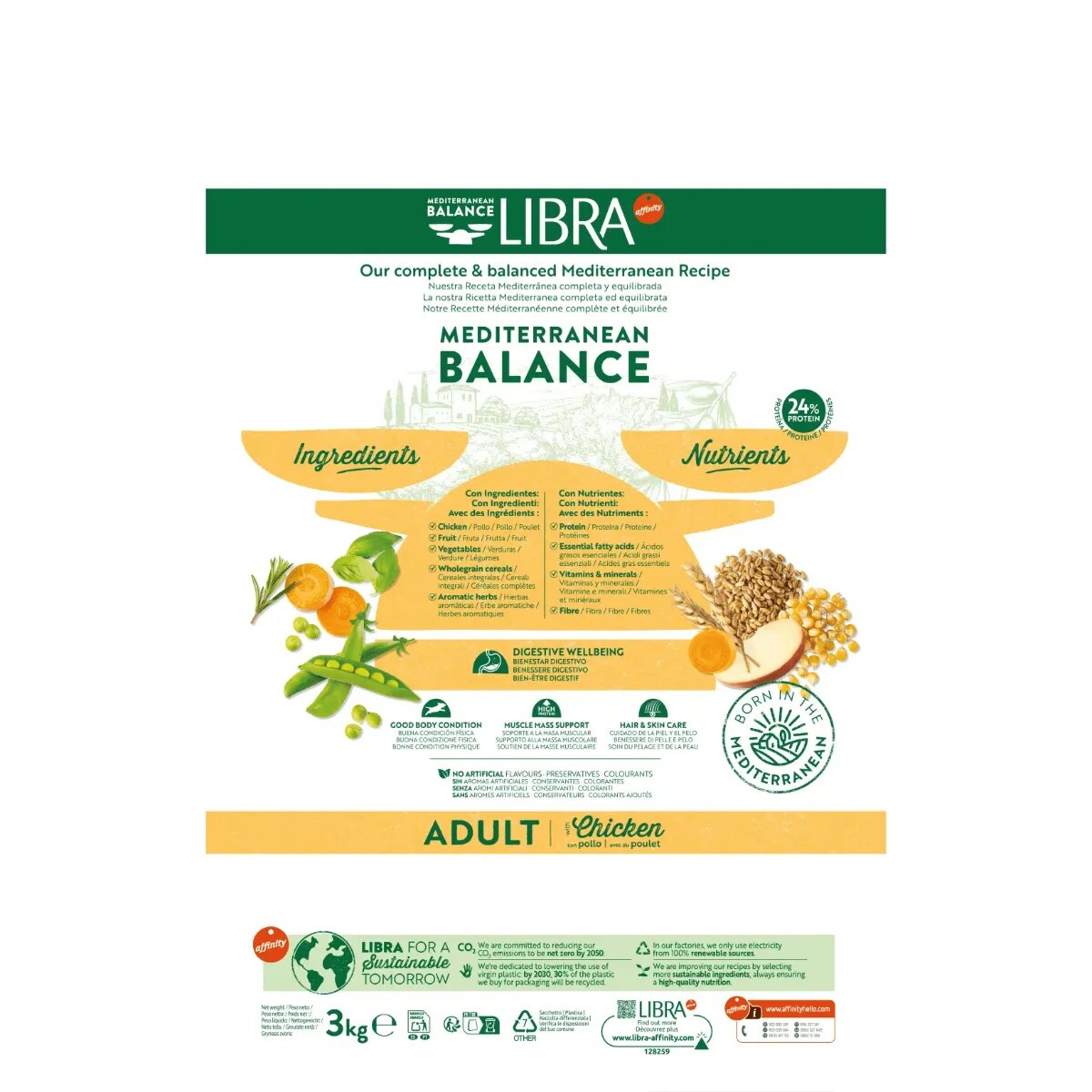 Libra Mediterranean Balance XS-XL Pui hrană uscată câini 14kg