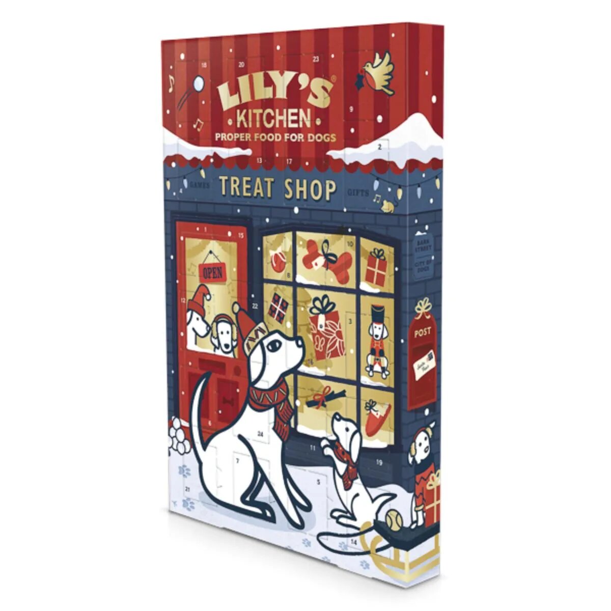 LILY'S KITCHEN Christmas Advent Calendar XS-XL cutie recompense câini 68g
