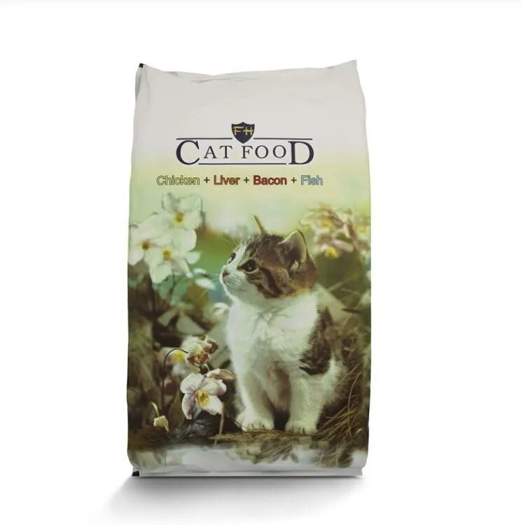 Ljubimetz CAT FOOD Mix Pui Ficat Bacon Pește hrană uscată pisici 10kg