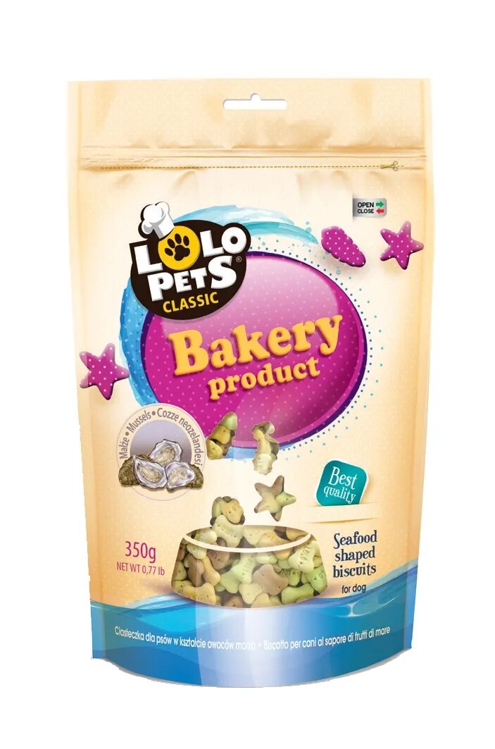 Lolo Pets Caine Biscuiti cu Midii din Noua Zeelanda 350 g