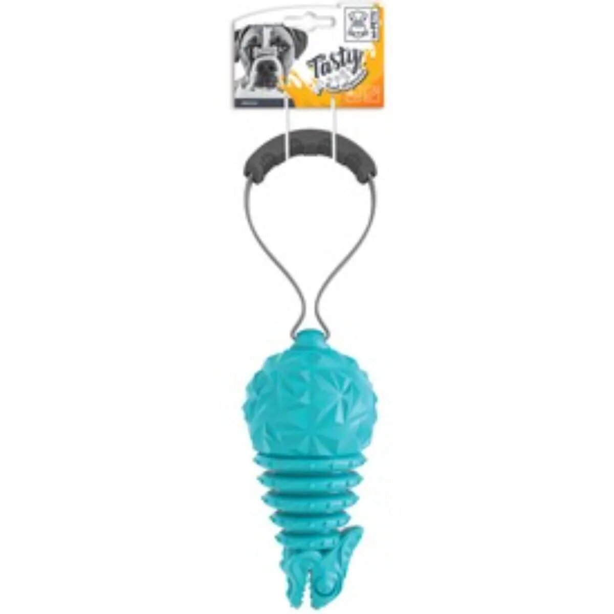 M-PETS Drogo jucărie interactivă câini eliberare recompense dentiție cauciuc Drogo jucărie interactivă câini XS-M eliberare recompense dentiție cauciuc albastru 8.5x8.5cm
