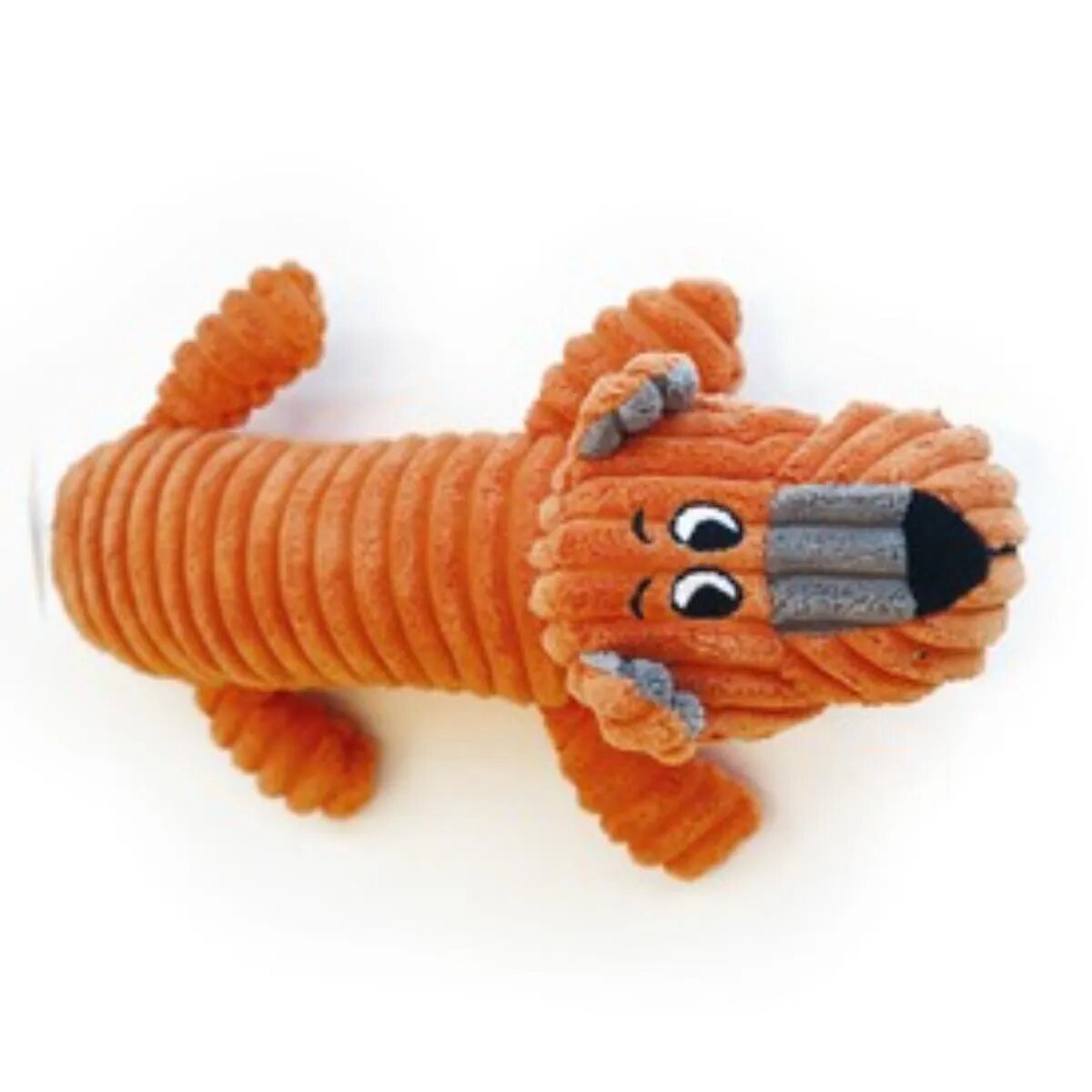 M-PETS Gary Squeaker jucărie de pluș câini XS-L cu sunet pluș portocaliu și gri 32cm
