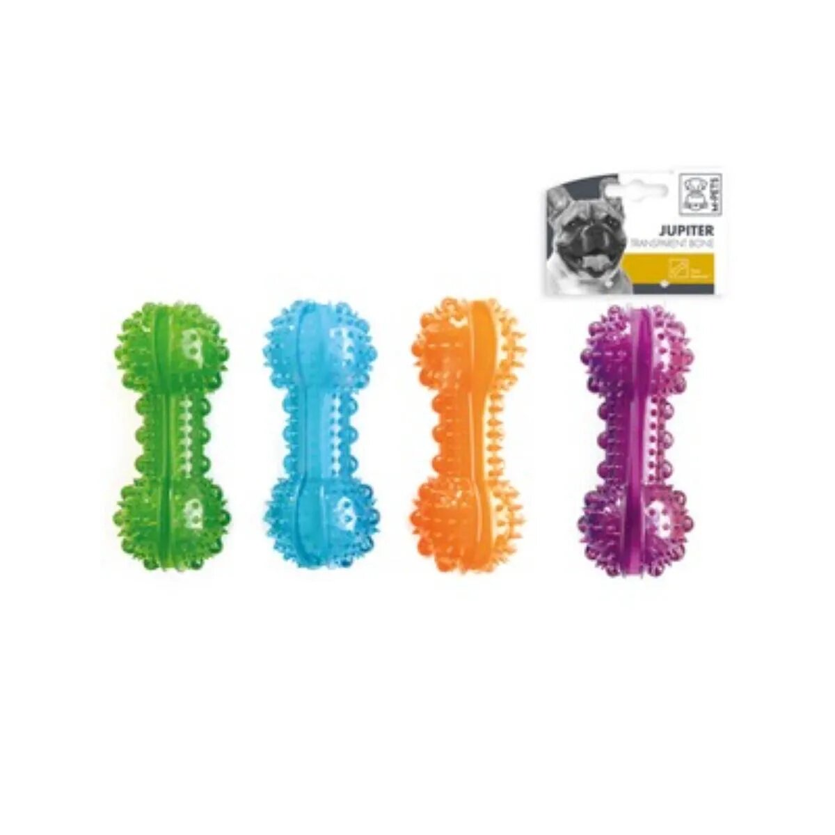 M-PETS Jupiter jucărie de ros câini L dentiție cauciuc diverse culori 15cm