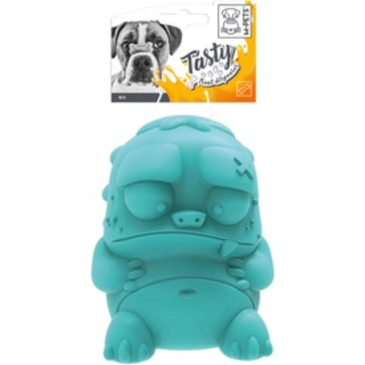 M-PETS Rex jucărie interactivă câini eliberare recompense cauciuc Rex jucărie interactivă câini S-L eliberare recompense cauciuc albastru 10.5x9cm