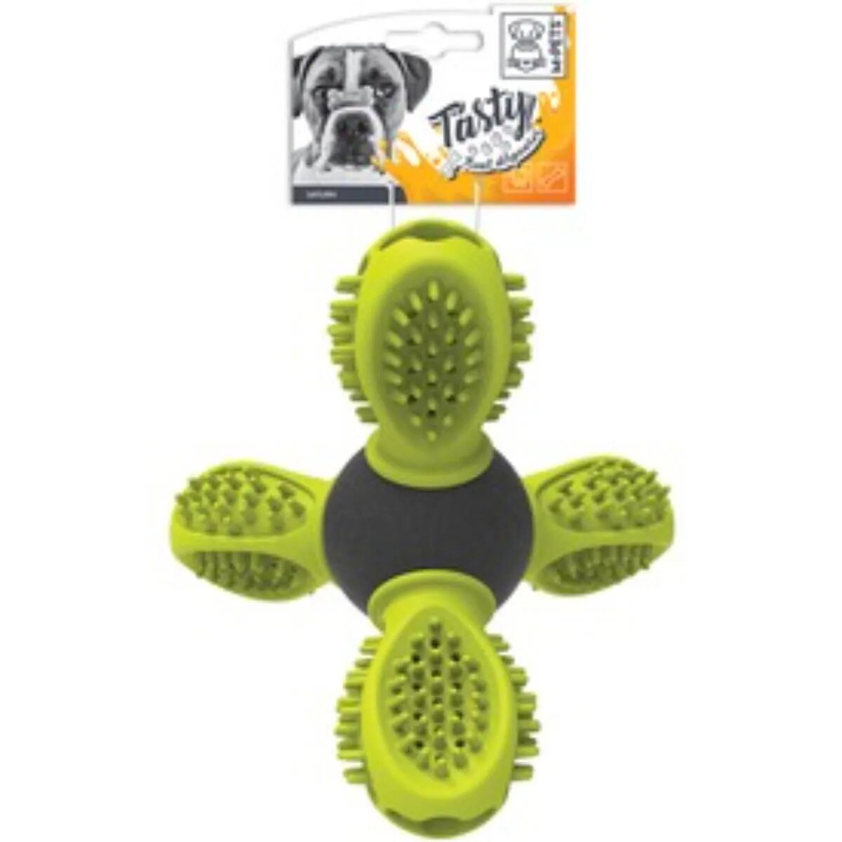 M-PETS Saturn jucărie interactivă câini eliberare recompense dentiție cauciuc Saturn jucărie interactivă câini S-L eliberare recompense dentiție cauciuc verde 14cm