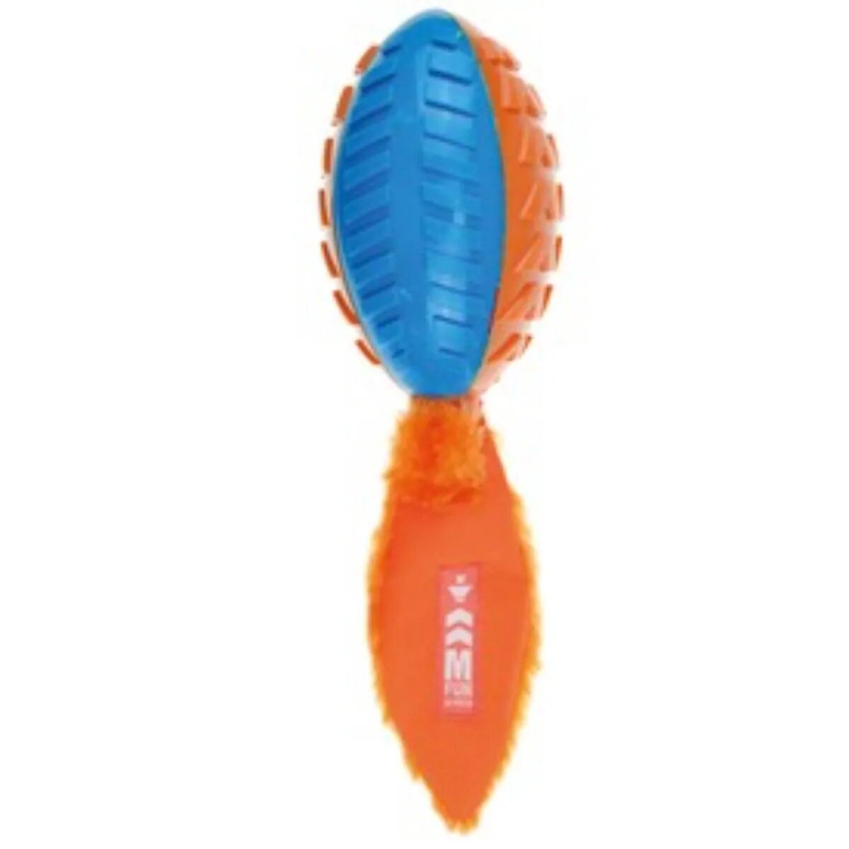 M-PETS Shelly On/Off jucărie interactivă câini S-L cu sunet dentiție pluș albastru și portocaliu 33cm