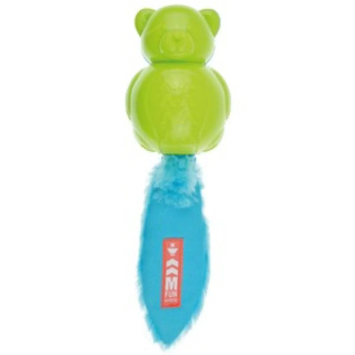 M-PETS Teddy On/Off jucărie interactivă câini cu sunet cauciuc Teddy On/Off jucărie interactivă câini S-M cu sunet cauciuc albastru și verde 30x8.5x9.2cm
