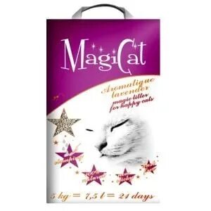 Magicat Lavanda așternut igienic pisici granule bentonită aglomerant neutralizare mirosuri 5kg