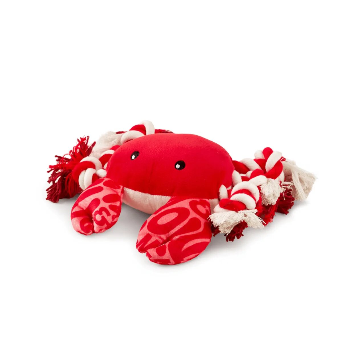 MAX & MOLLY Huggles Crab Howie jucărie de aport câini activități fizice cu sunet poliester roșu și alb 26x20cm 1buc