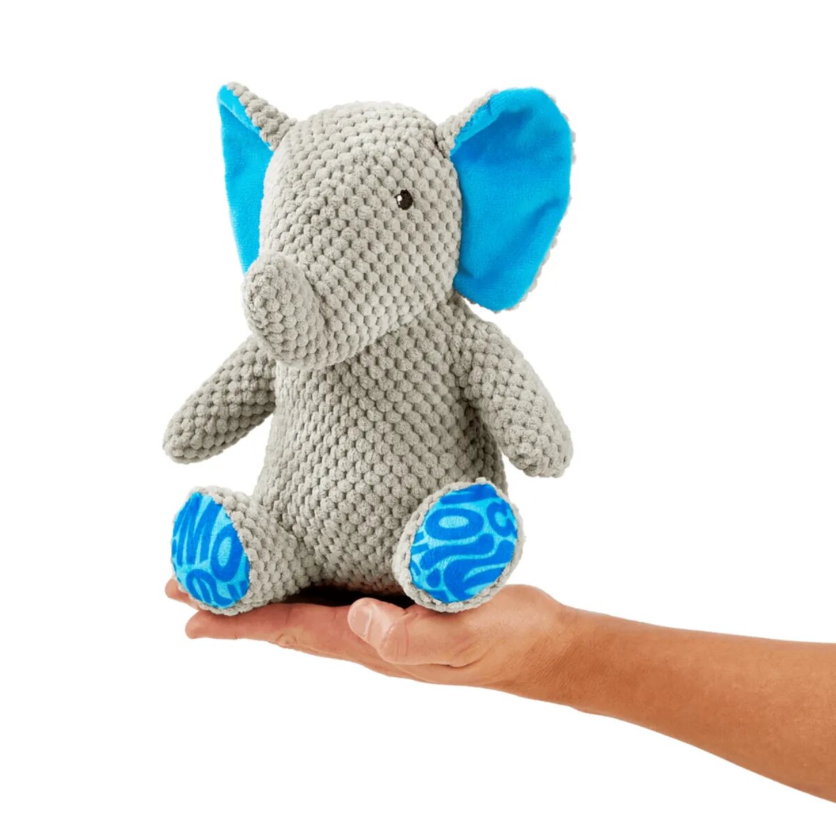 MAX & MOLLY Huggles Elefant Susi jucărie de aport câini activități fizice cu sunet poliester albastru și gri 28x23cm 1buc
