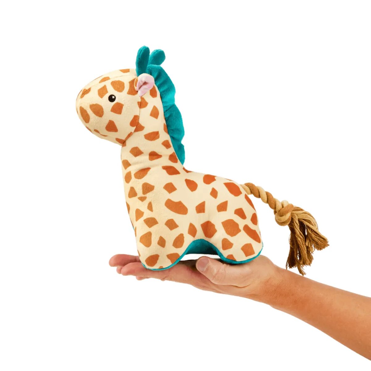 MAX & MOLLY Huggles Girafa Jerry jucărie de aport câini activități fizice poliester maro și albastru 26x23cm 1buc