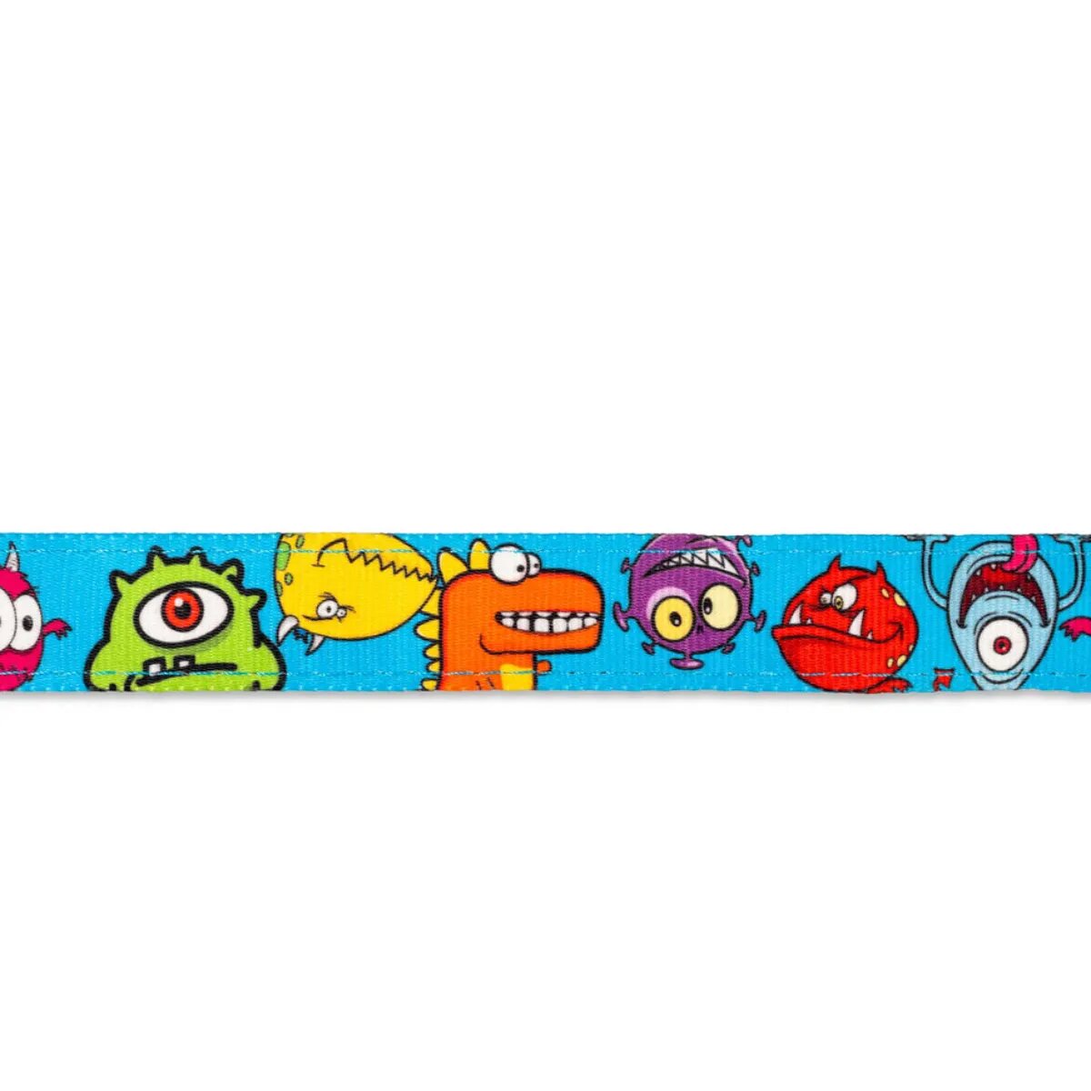 MAX & MOLLY Little Monsters ham prindere dublă(piept&spate) câini poliester albastru cataramă trident S(43-53 x 1.5cm)