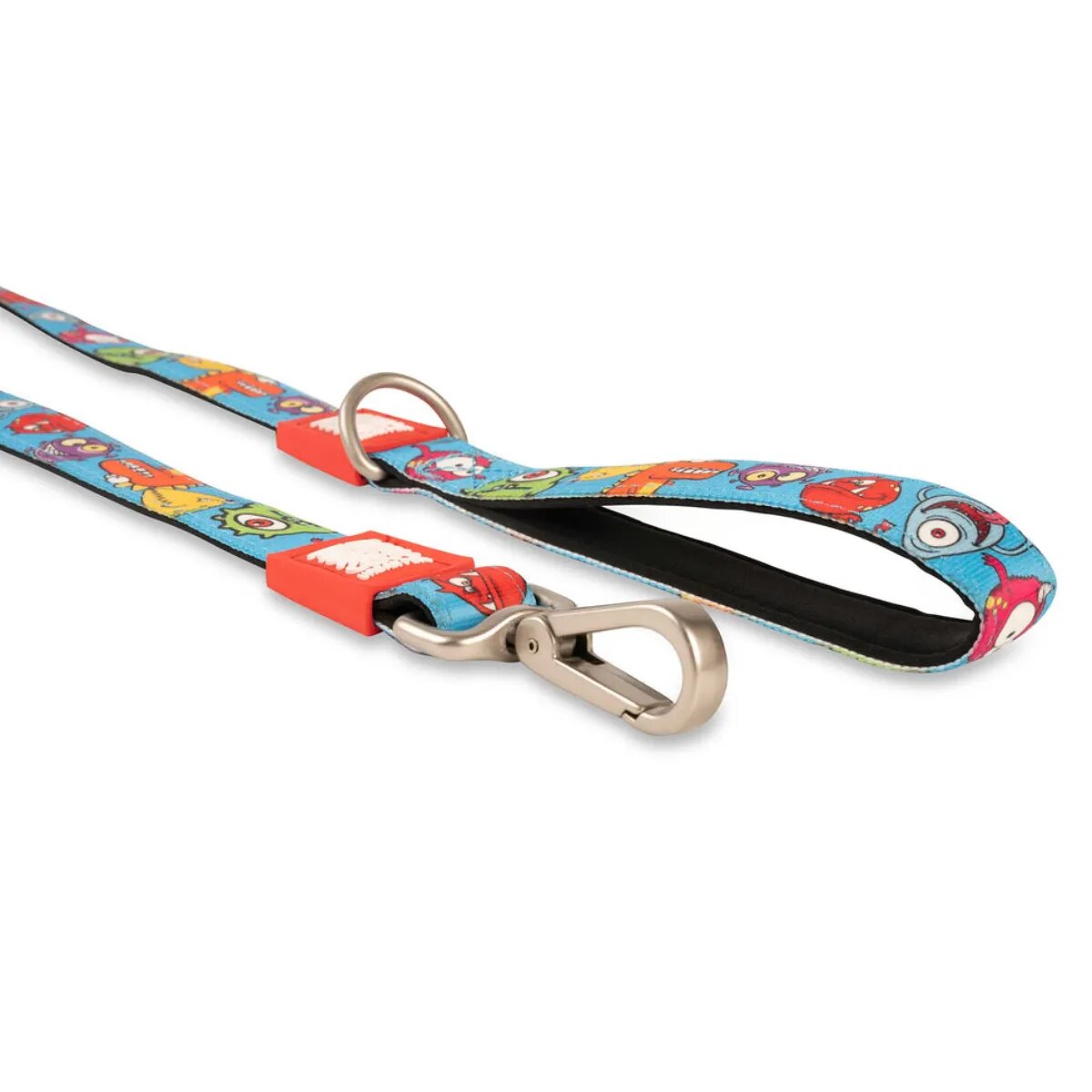 MAX & MOLLY Little Monsters lesă câini poliester albastru M(1.2m x 2cm)