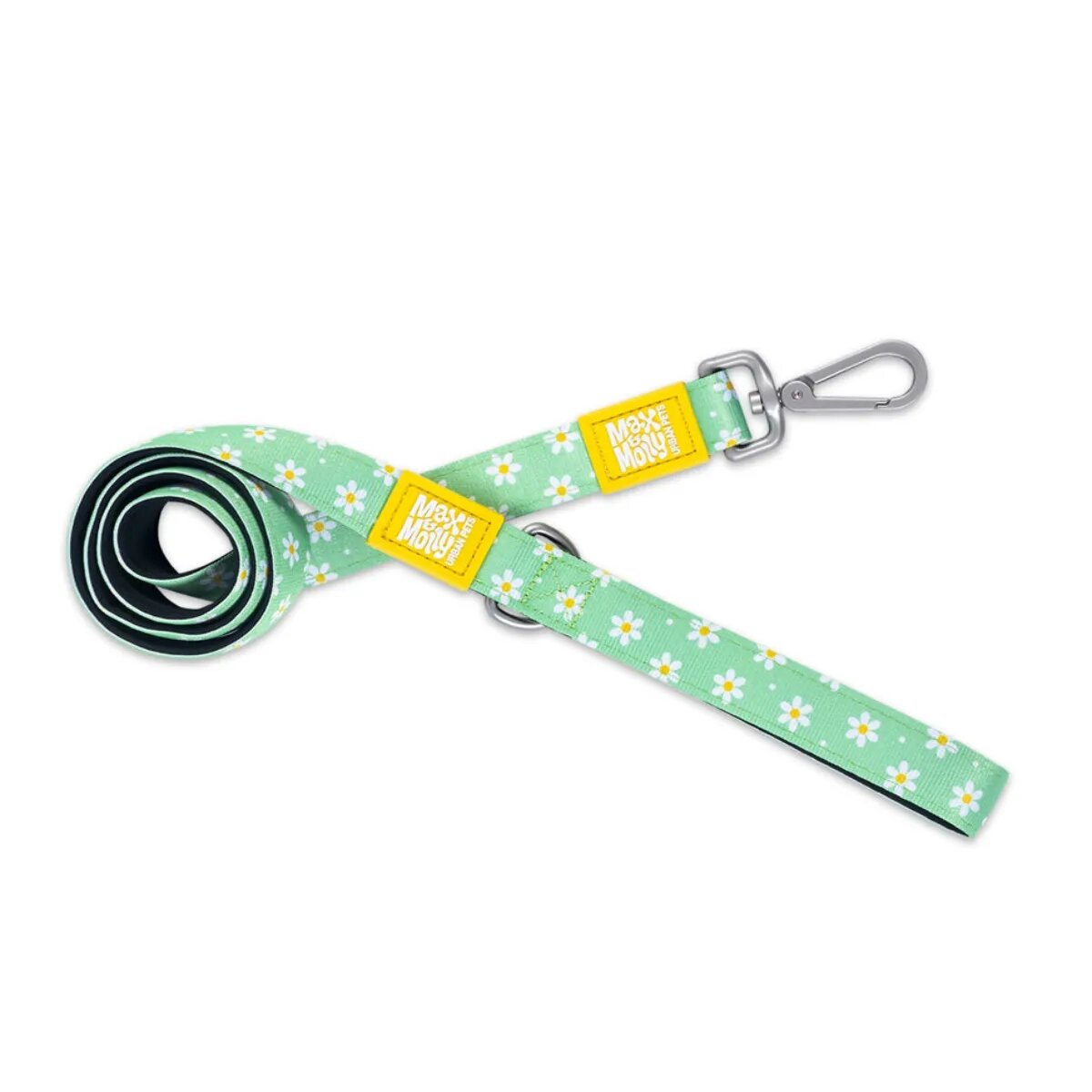 MAX & MOLLY Margarite lesă câini poliester verde M(1.2m x 2cm)