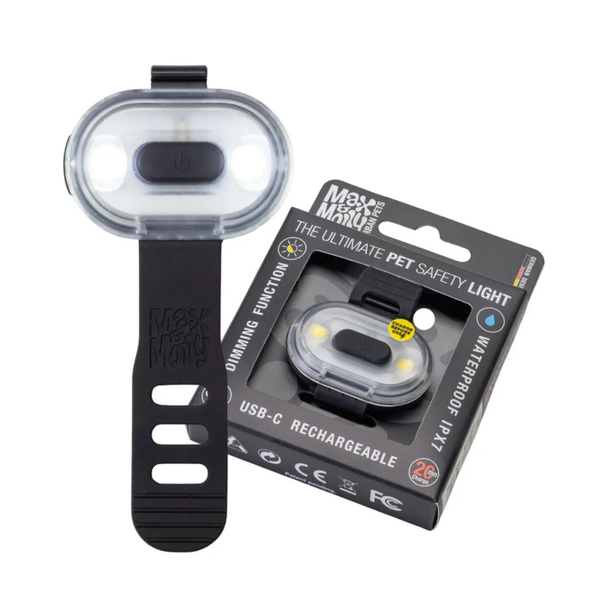 MAX & MOLLY Matrix Ultra Led accesoriu iluminat câini negru