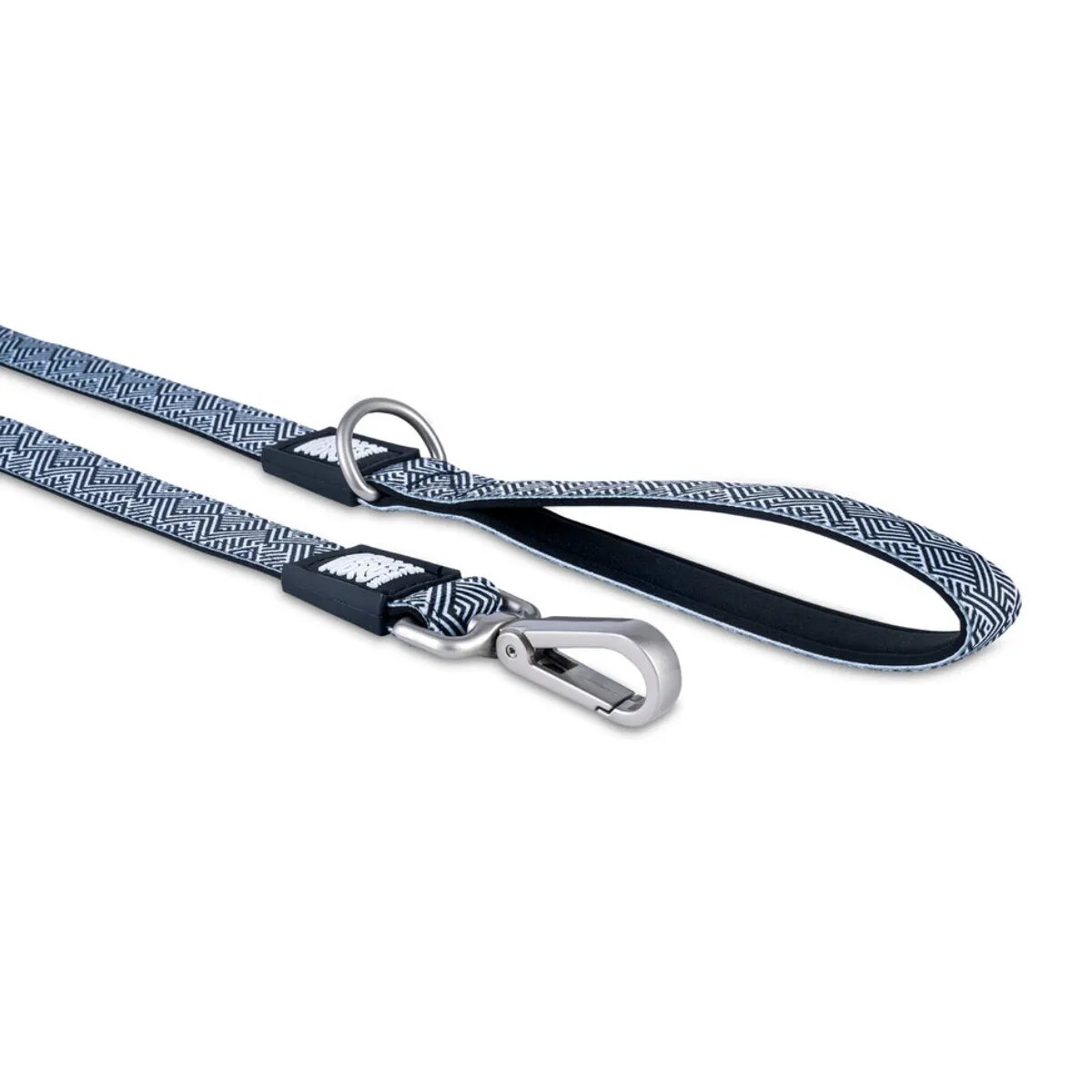MAX & MOLLY Mykonos Black lesă câini poliester alb și negru M(1.2m x 2cm)