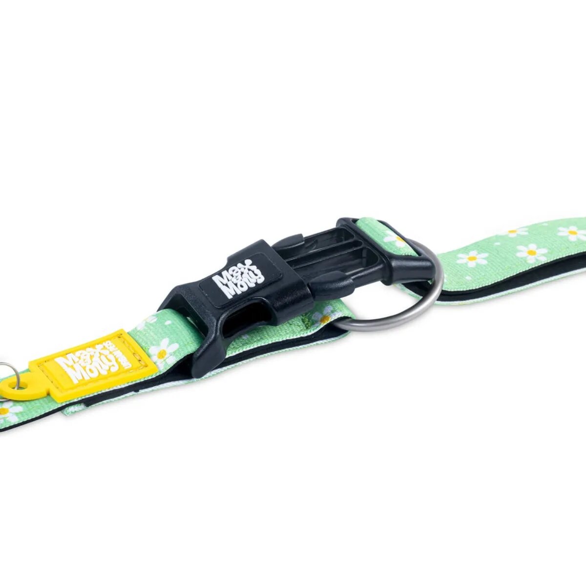 MAX & MOLLY Smart ID Margarite zgardă câini ajustabilă poliester verde cataramă trident XS(22-35 x 1cm)