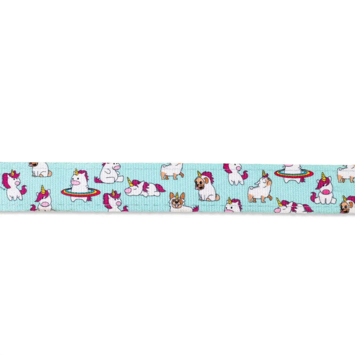 MAX & MOLLY Unicorn ham prindere dublă(piept&spate) câini poliester bleu cataramă trident S(43-53 x 1.5cm)
