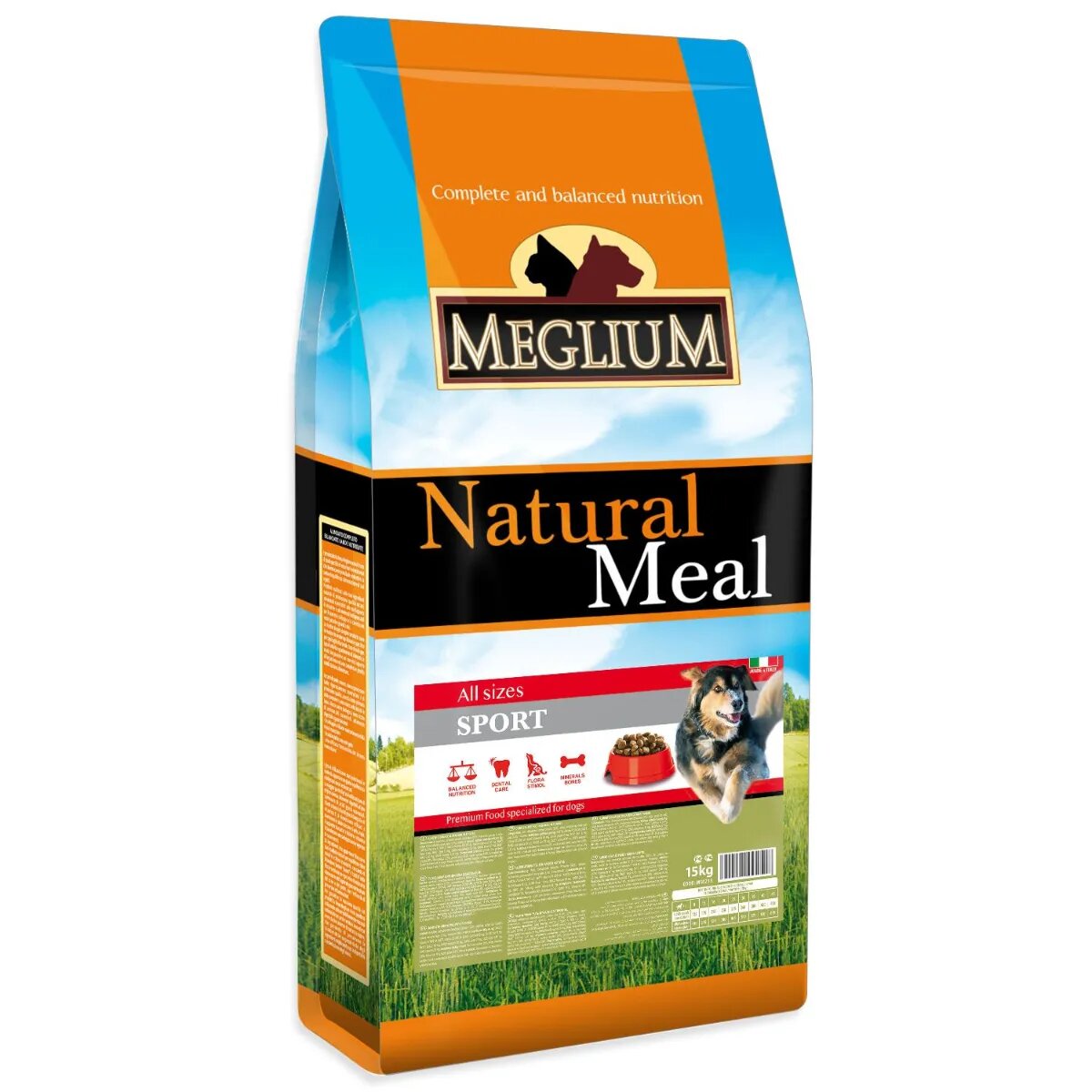 Meglium Sport S-XL Pasăre hrană uscată câini activitate intensă 15kg
