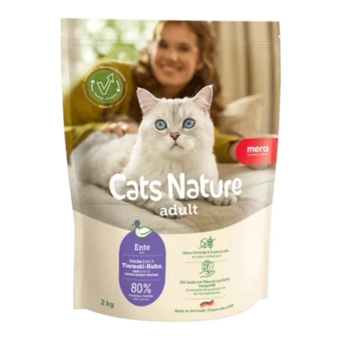 MERA Cat's Nature Păstrăv hrană uscată fără cereale pisici 400g