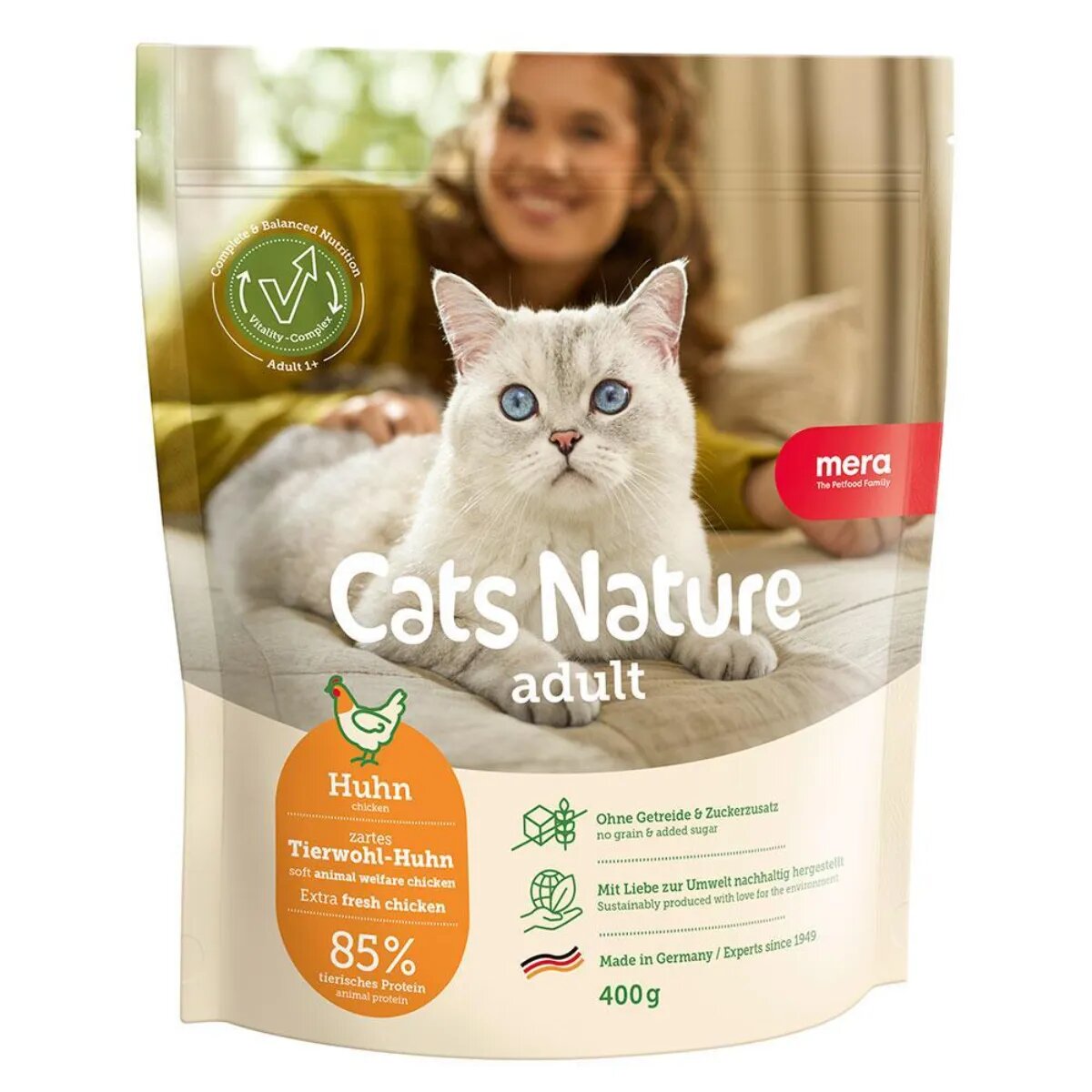 MERA Cat's Nature Pui hrană uscată fără cereale pisici 400g