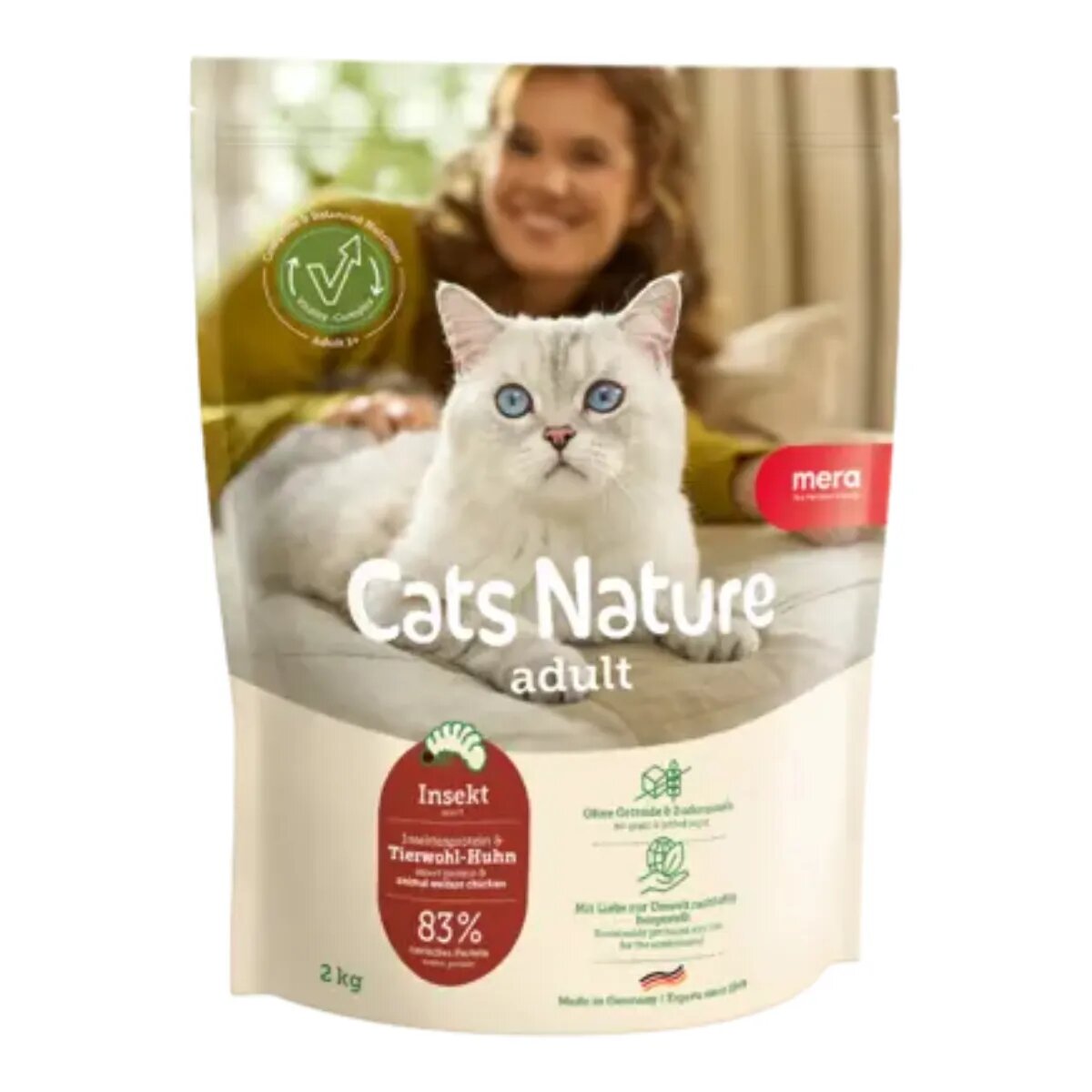 MERA Cat's Nature Senior Pui hrană uscată fără cereale pisici senior 400g