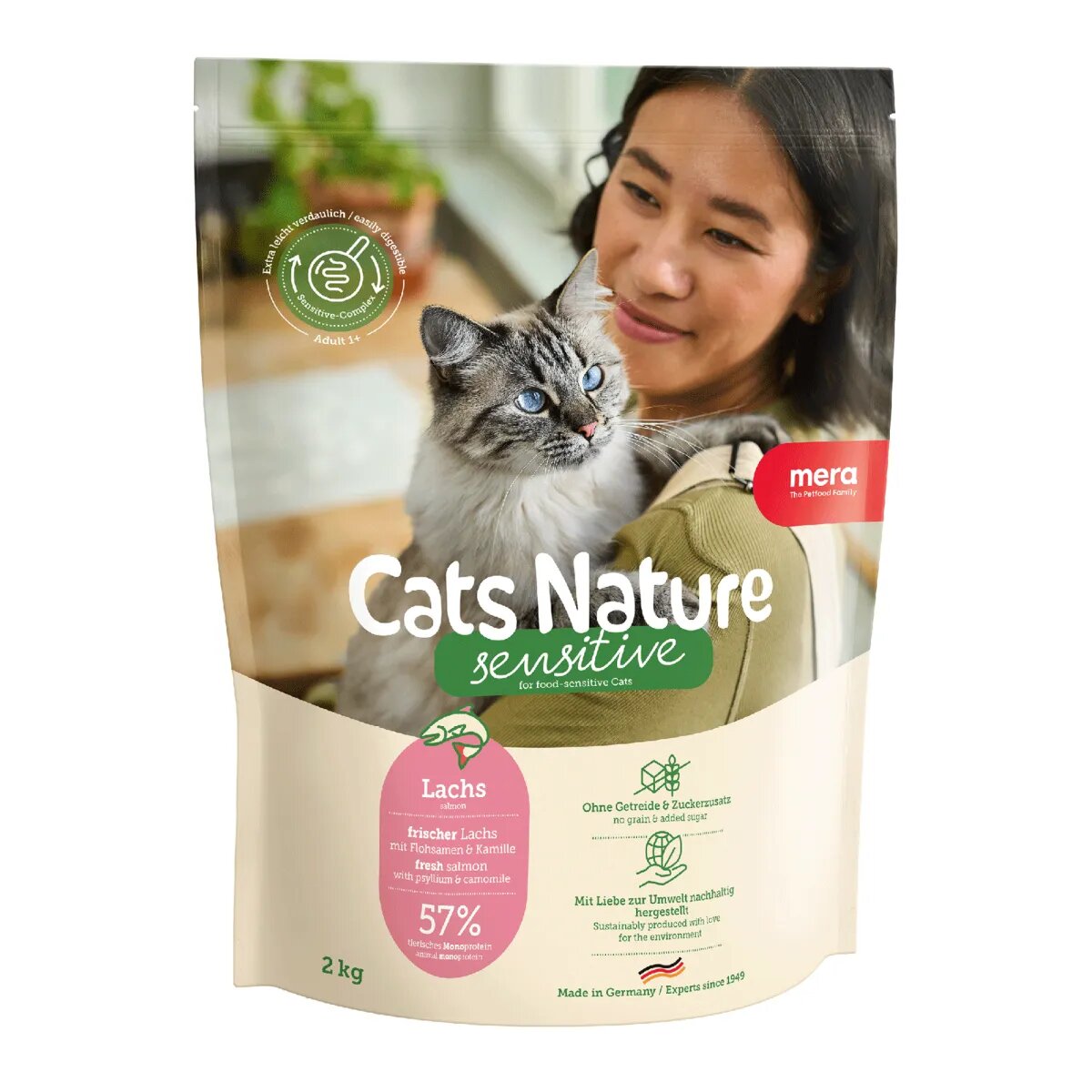 MERA Cat's Nature Sensitive Insecte hrană uscată fără cereale pisici 400g