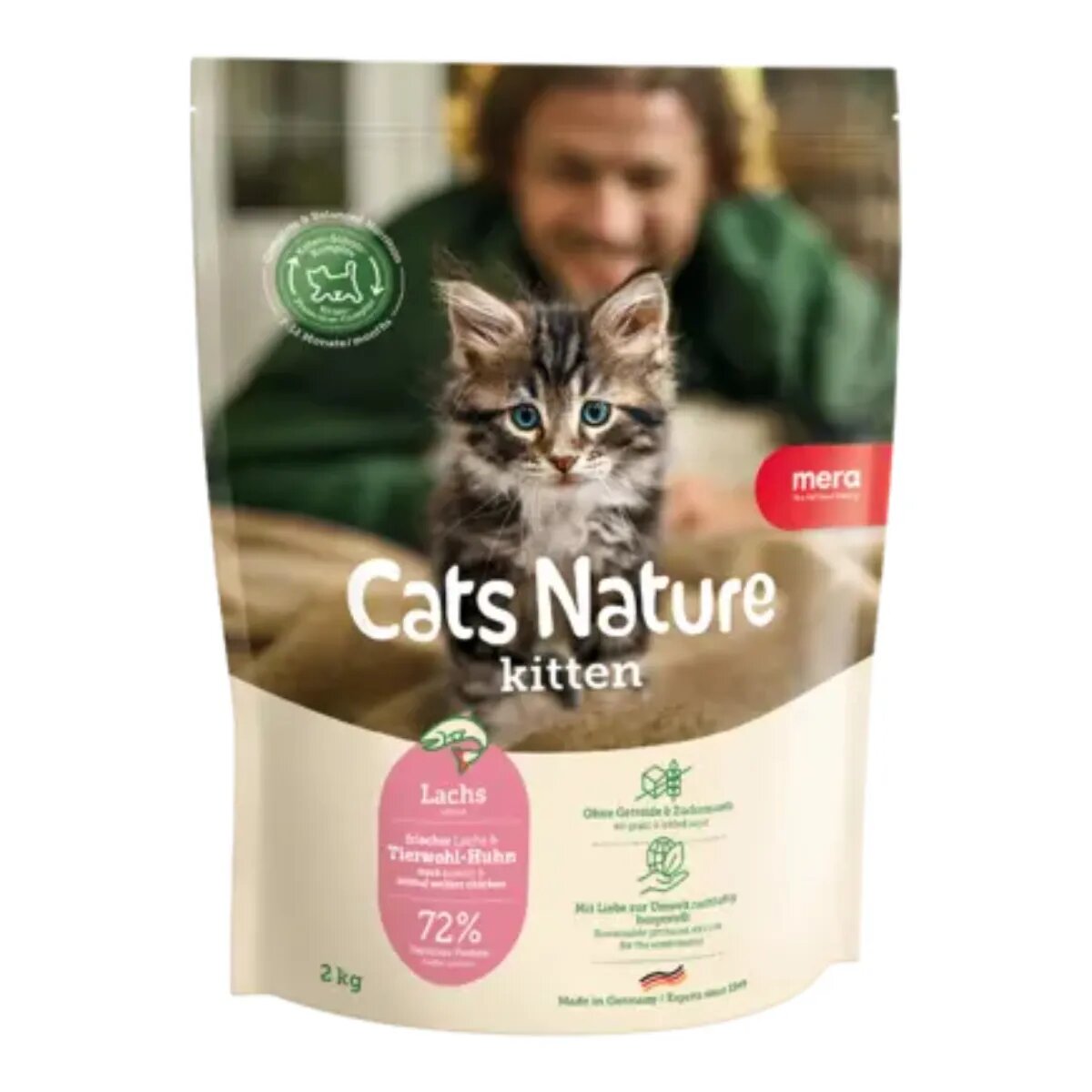 MERA Cat's Nature Sensitive Somon hrană uscată fără cereale pisici 400g