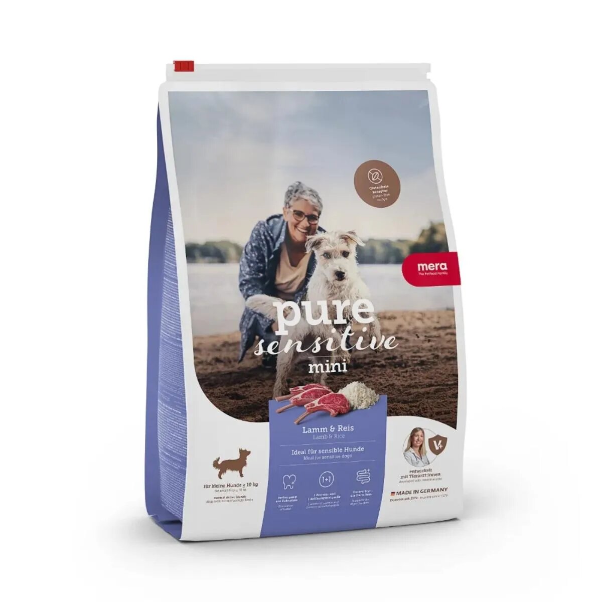 MERA Pure Sensitive XS-S Miel și Orez hrană uscată câini alergii 4kg