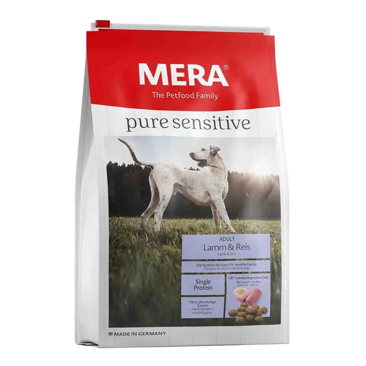 MERA Pure Sensitive XS-XL Miel și Orez hrană uscată câini 4kg