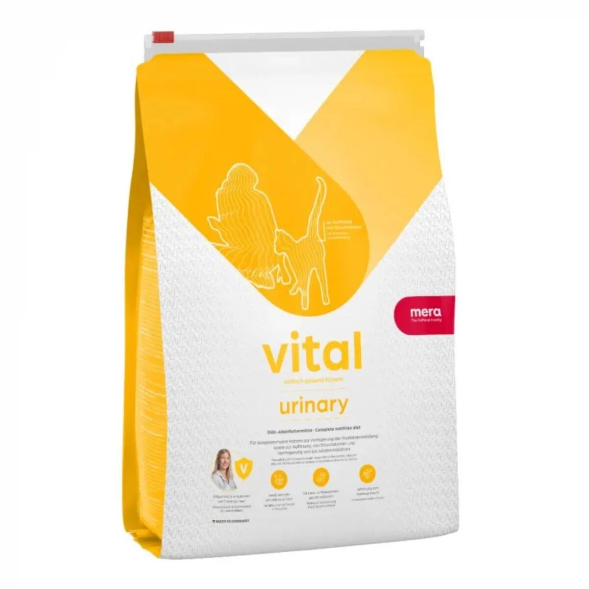 MERA Vital Urinary Pasăre dietă veterinară hrană uscată pisici sistem urinar 750g