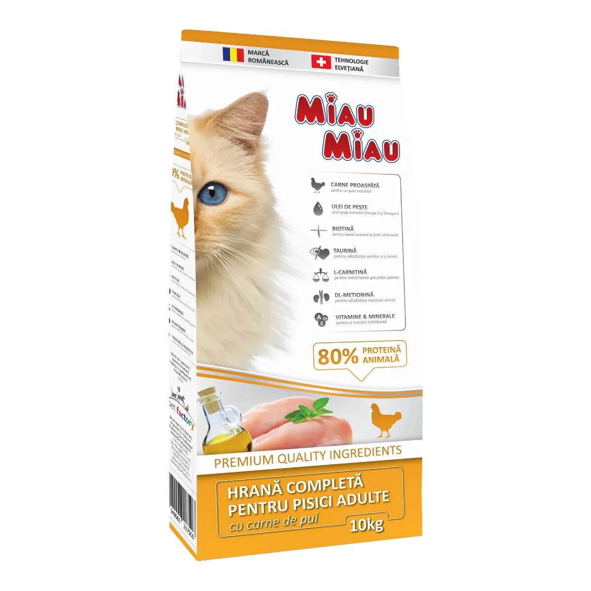 MIAU MIAU Pui hrană uscată pisici 10kg