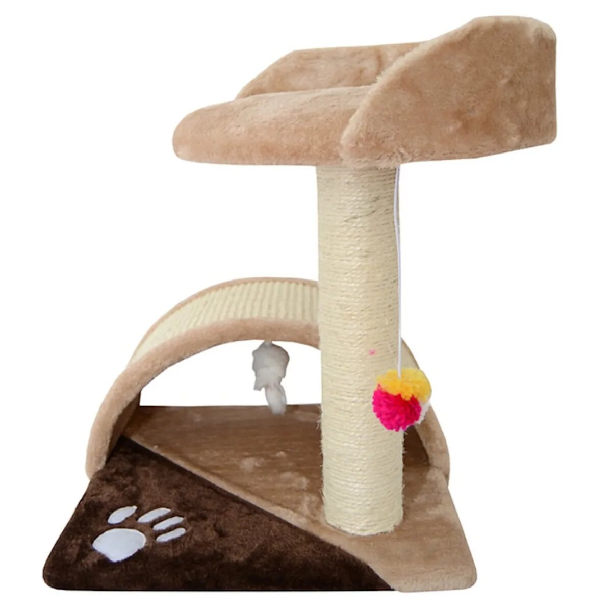 MIAU MIAU Trendy ansamblu de joacă pisici bej și maro 35x35x42cm