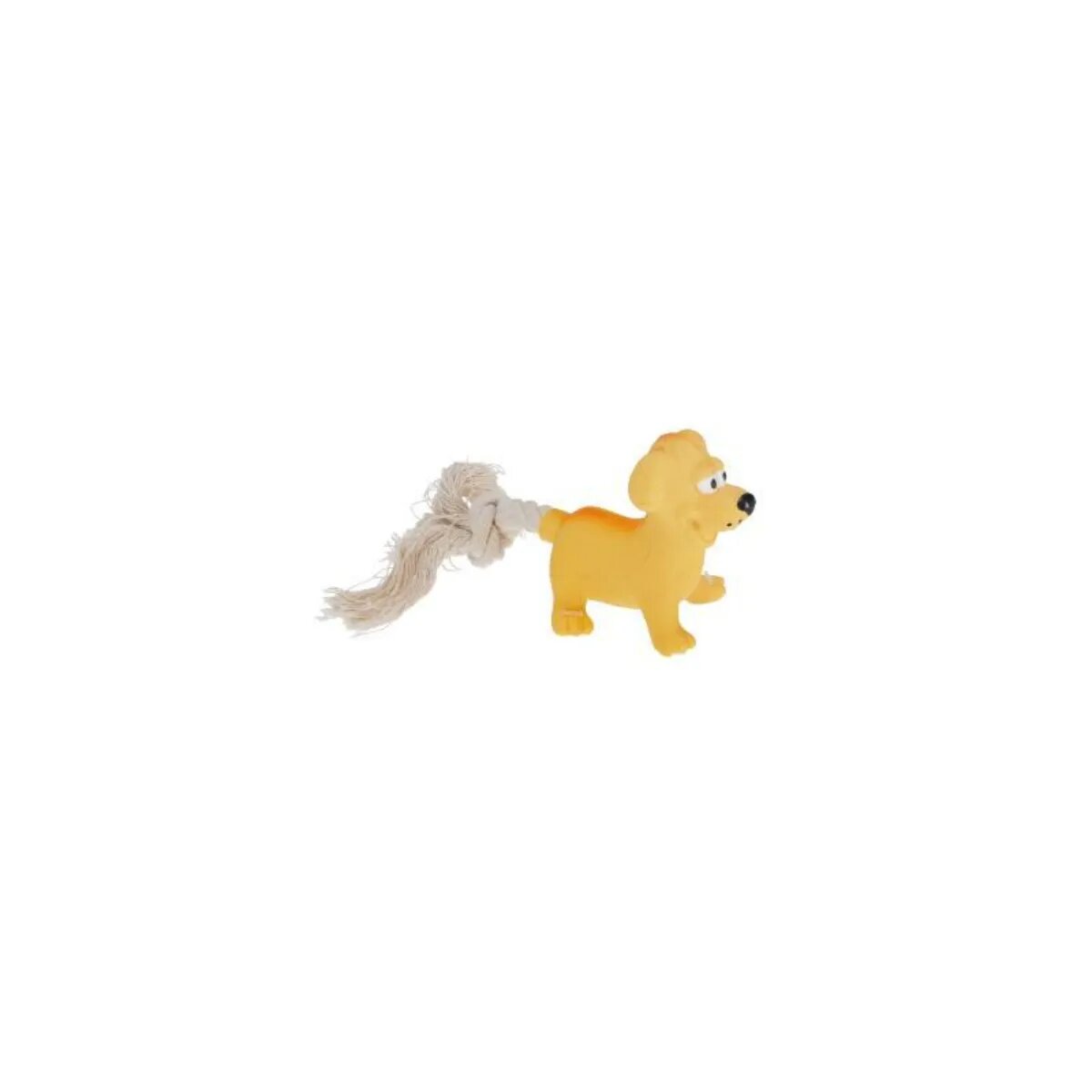 MISOKO Catel jucărie de aport câini activități fizice latex Catel jucărie de aport câini M-XL activități fizice latex galben 18cm 1buc