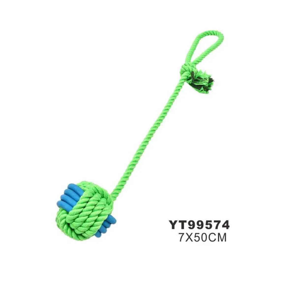 Mon Petit Ami jucărie sfoară câini S-L activități fizice textil verde 7x50cm 1buc