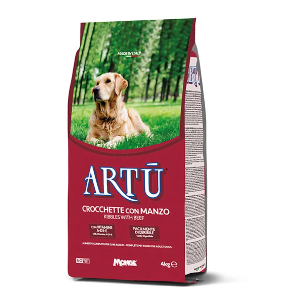 Monge Artu XS-XL Vită hrană uscată câini 20kg