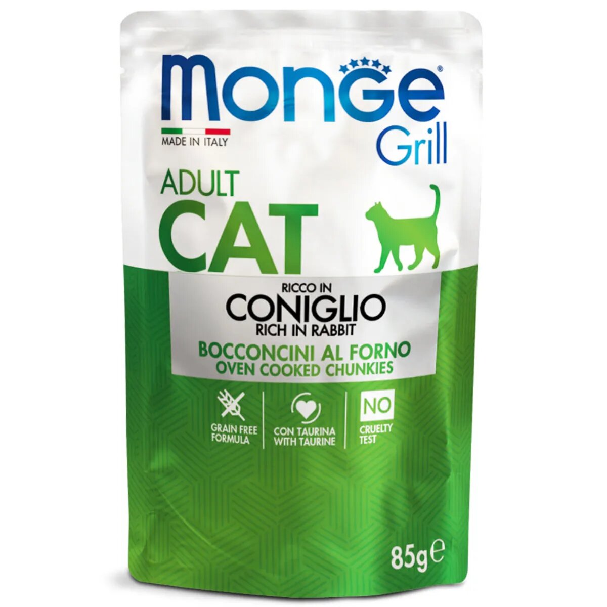 Monge Grill Iepure plic hrană umedă fără cereale pisici (în aspic) bax 85g x 28buc